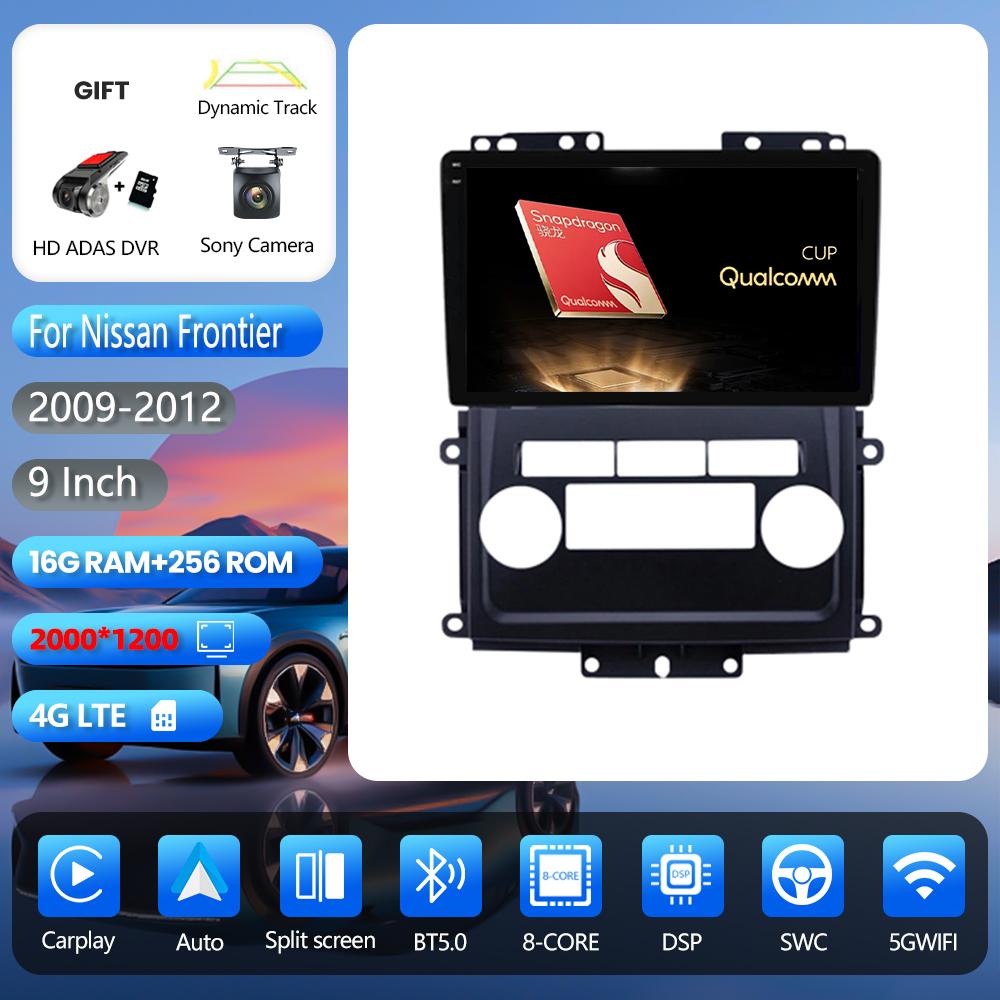 Autoradio Android 16 Carplay Auto pour Nissan Frontier Xterra 2 N50 2008 - 2015, unité centrale stéréo, DVD, BT, vidéo, DSP, WIFI+4G