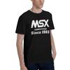 Компьютер MSX С 1983 года 100% Хлопок Повседневная Дышащая Удобная Мужская Забавная Мужская Футболка Мужские Топы