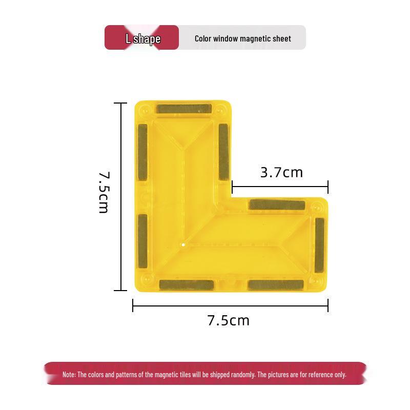 Stained Glass Magnetic Blocks Refill Pack: Children's Educational Building Toys