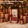 Xmas Countdown Box Red Bird Christmas 24-Day Calendar, 2D Acrylic Ornaments Advent Calendar Holiday Tree Decoration, Gift for Lovers Hanging Decor