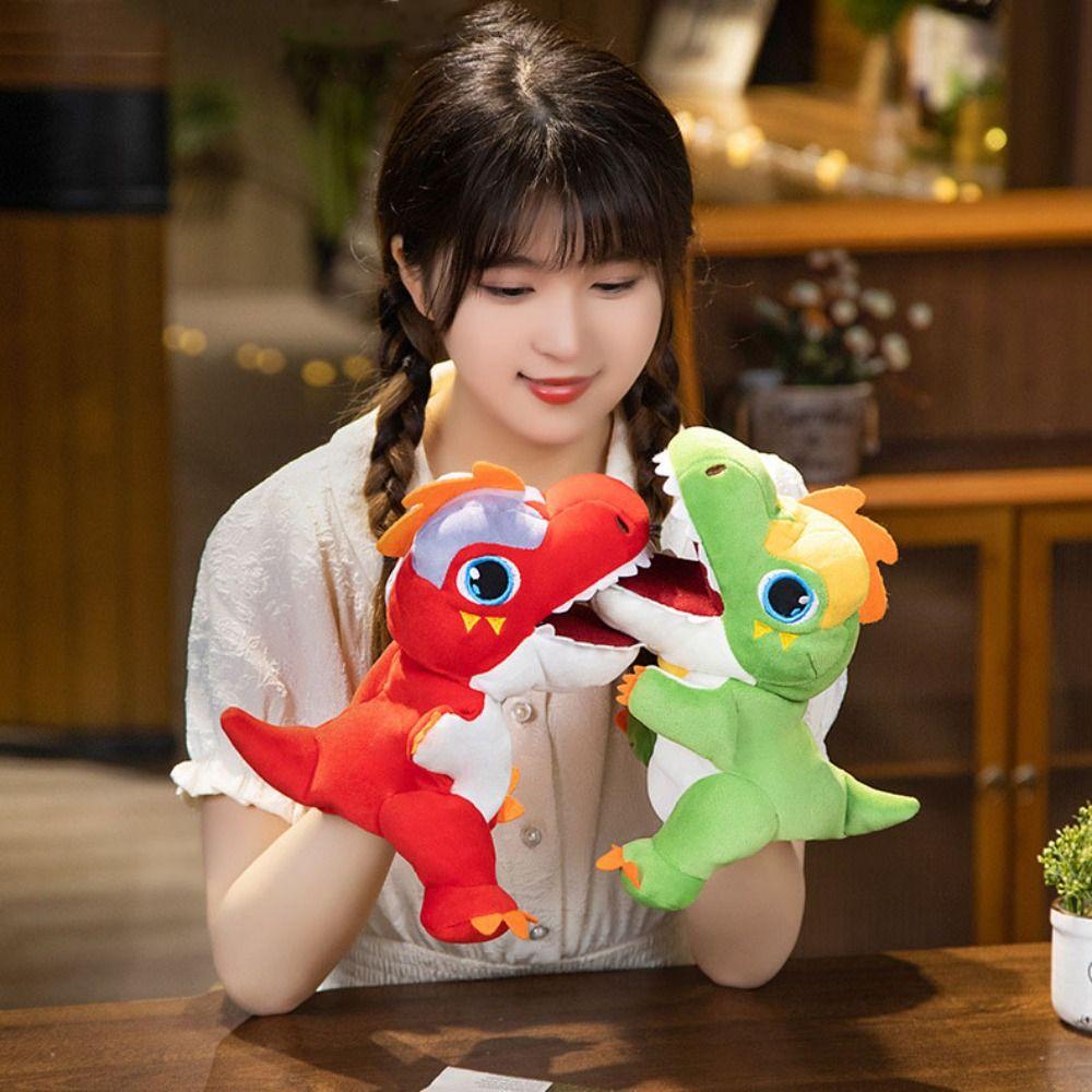Storytelling Stuffed Plush Dinosaur Toys Plush Doll Hand Finger Story Puppet Story Time
