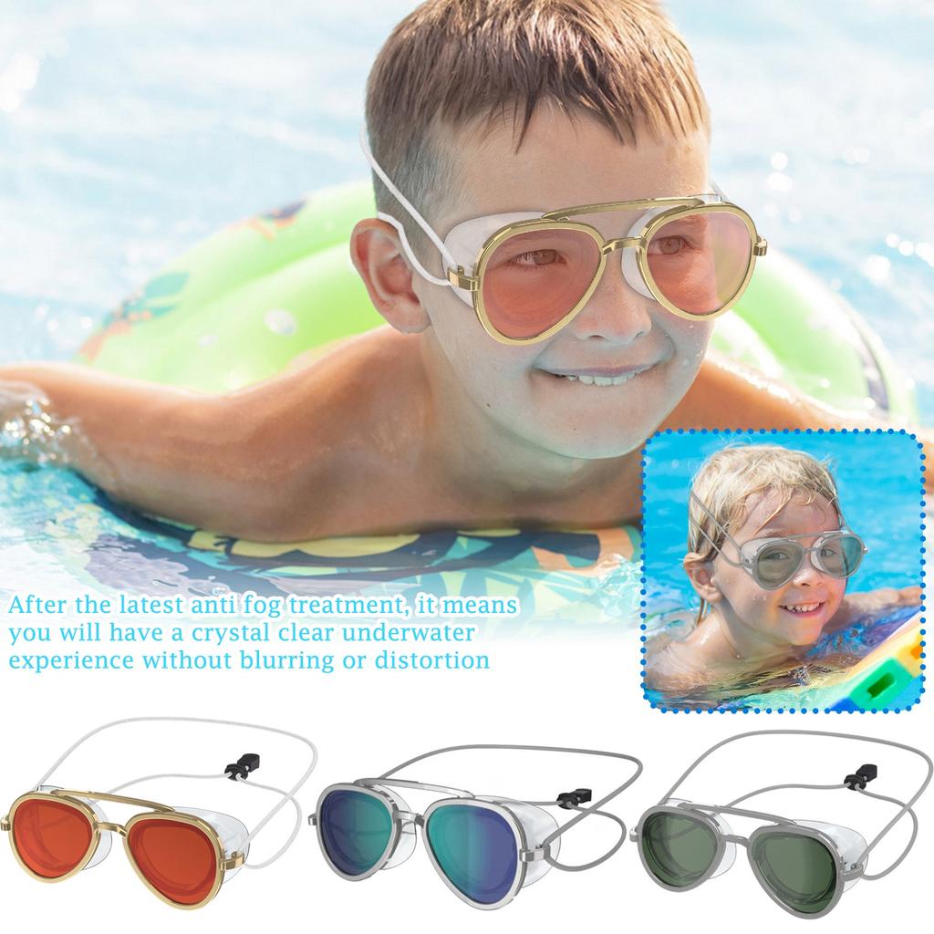 Swim Goggles Waterproof Swimming Glasses For Adults & Kids
