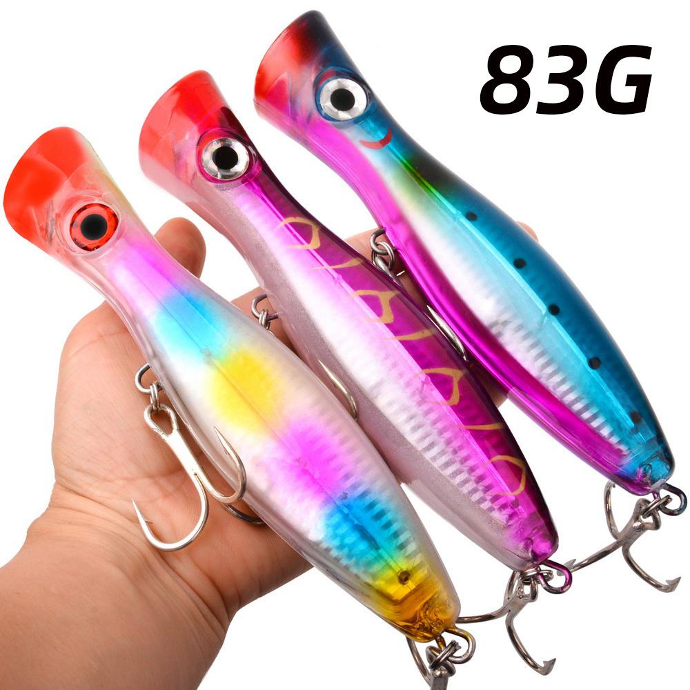 New Product Plastic Sea Fishing Big Wave Lure Live Bait 83G/16.5CM Water Collision Big Weight Cross-Border Blood Groove Hook