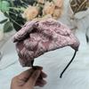 Фактурный Бант-Фасцинатор Темный Аксессуар для Волос для Костюмированных Вечеринок Ободок с Бантом, Усыпанный Стразами, для Свадьбы