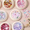 Christmas Gift Hollow Out Gold Nail Glitter Sequins Snow Flakes Mixed Design Decorations For Nails Art Pillette Nail Accessories