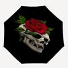 1pc Skull and Rose Tattoo Design Umbrella with Plastic Handle,Compact & Stylish,Cartoon Pattern,Outdoor UmbrellaPT477