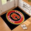 Calgary Flames Carpet Door Mat for Living Room or Bedroom Protective Mat Under Chair Office Decoration Christmas Gift Birthday Present