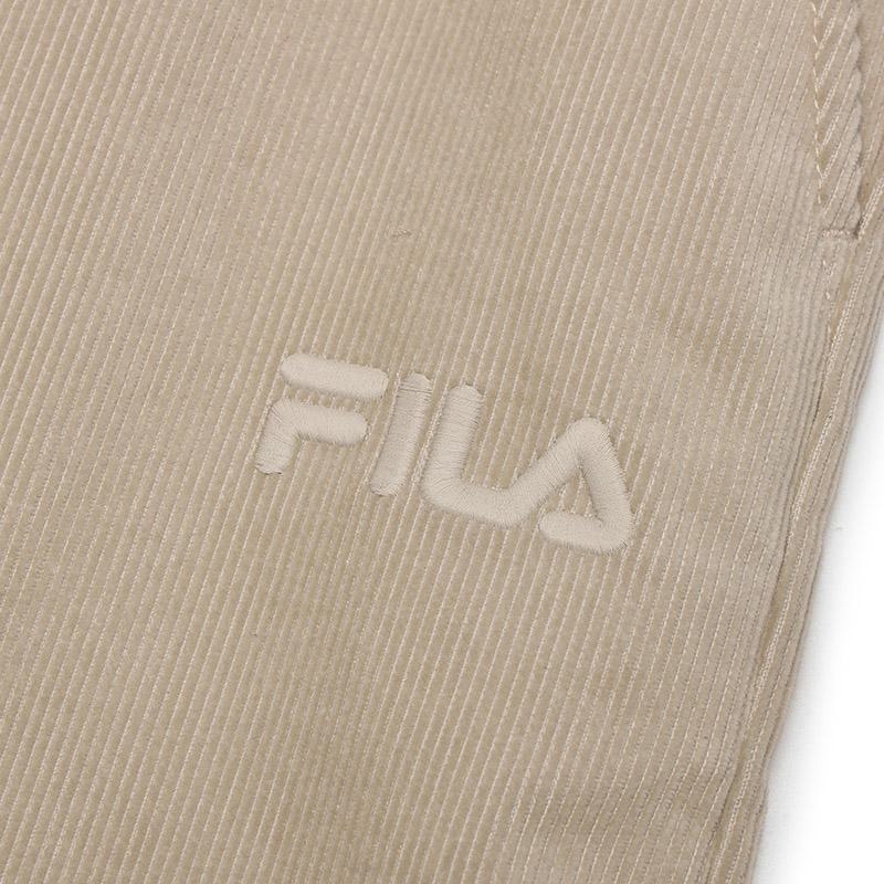 Fila Тканые Простые Прямые Повседневные Брюки Мужские Брюки Пшеничный F11M519805FBG