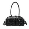 Large Capacity Commuter Underarm Bag Women's Simple Bowling Bag All-in-one Tote Stylish Shoulder Bag