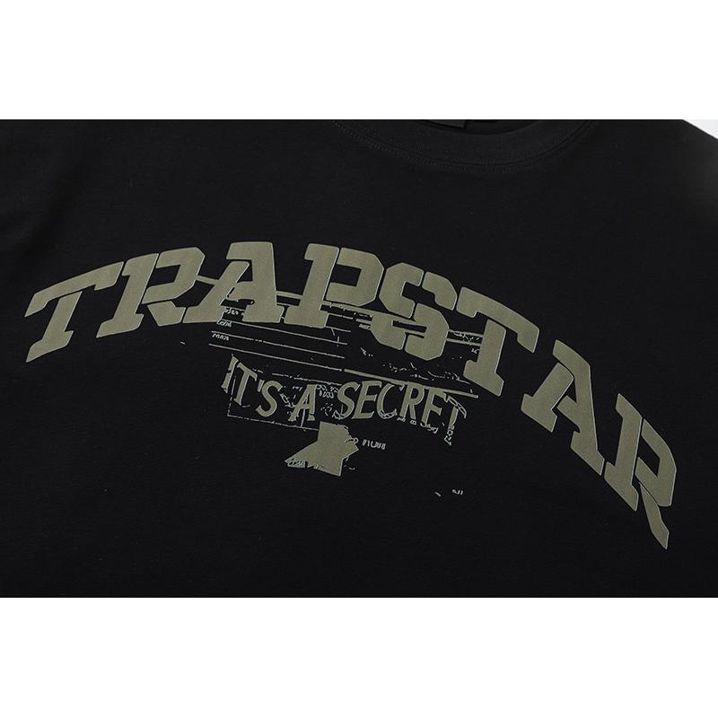 682 Trapstar London 2025 Summer New High Quality Cotton Round Neck Loose Large Size Men's and Women's T-shirt Couple T-shirt