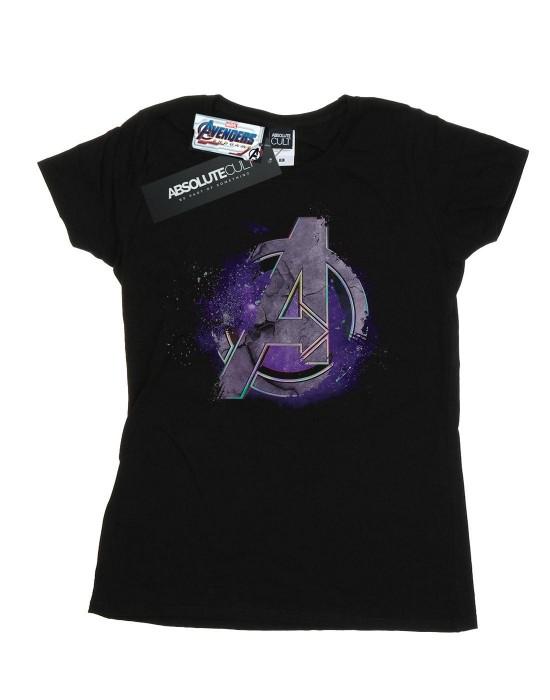 Marvel Womens/Ladies Avengers Endgame Space Logo Cotton T-Shirt