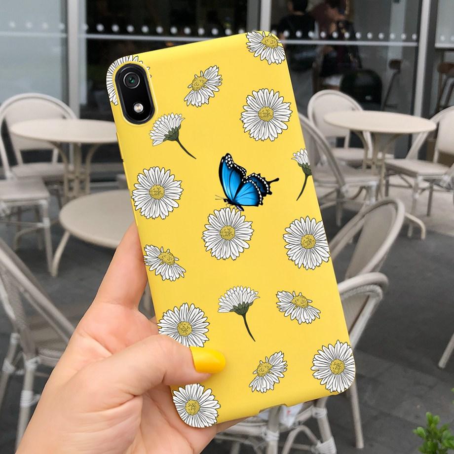 For Xiaomi Redmi Note 7 Case Redmi 7 7A Soft Silicoen Love Heart Flowers Back Cover Phone Case On Redmi 7A Note7 Redmi7 Bumper