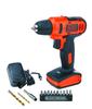 Black and Decker аккумуляторная дрель-шуруповерт DIY электроинструмент сверлильный инструмент для затяжки для начинающих DIY инструмент со светодиодной лампой LD12SP 10.8V