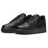Nike Air Force 1 07 Черные университетские золотые мужские кроссовки темно-дымчато-серые FZ4617-001