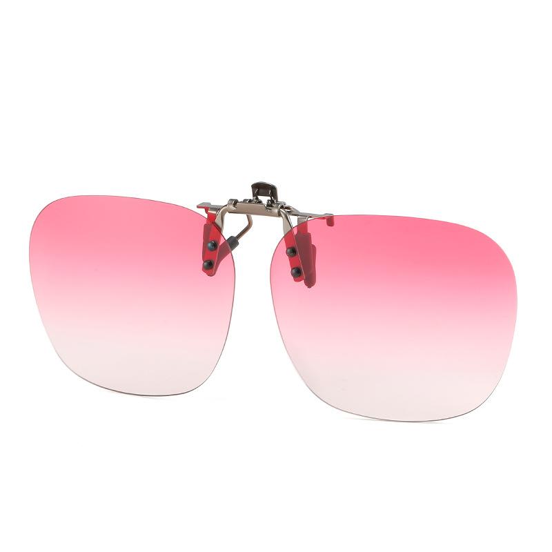 Солнцезащитные очки-клипсы, для рыбалки на открытом воздухе, для вождения, поляризационные, клипсовые, день и ночь, без оправы, многоугольные очки