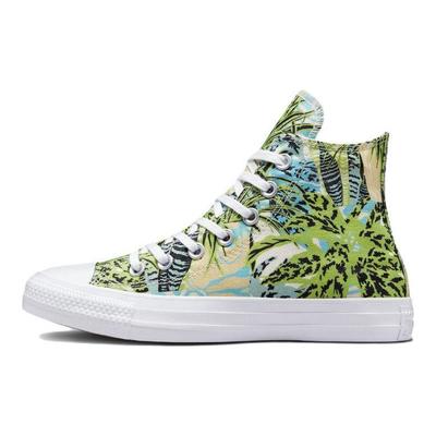 Chuck Taylor All Star Повседневные Удобные Прочные Высокие Кеды из Канваса Женские Кроссовки Травянисто-Зеленый A00547C