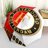 Feyenoord Rotterdam logo Print Automatic Umbrella, 8 Rib Iron Frame, Plastic Handle, Suitable for Outdoor Travel &Daily , Ideal Gift