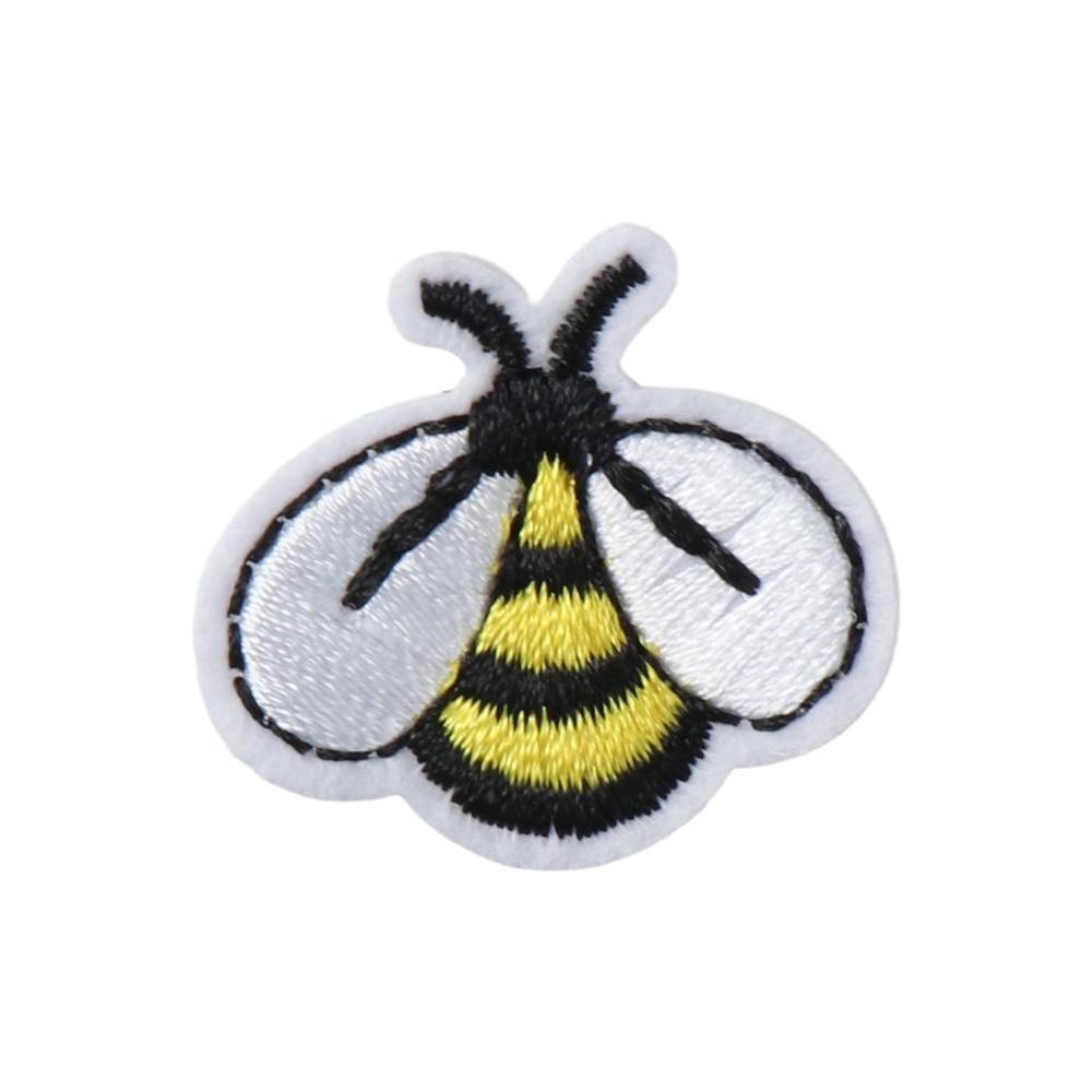 Non-woven Fabric Bee Embroidered Patches Applique Bee Fabric Iron-on Bags