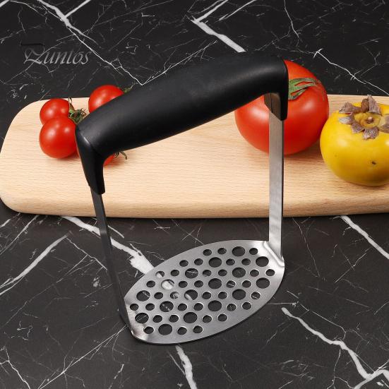 Машинка для картофеля с эргономичной ручкой, портативная портативная машина для измельчения овощей и фруктов, кухонный инструмент из нержавеющей стали