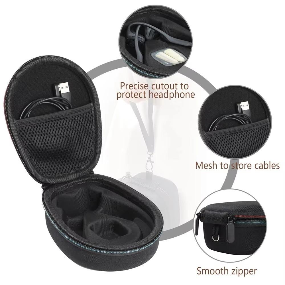 Shockproof Earphone Storage Bag EVA Headphone Protective Bag Bone Conduction Headphone Box Outdoor