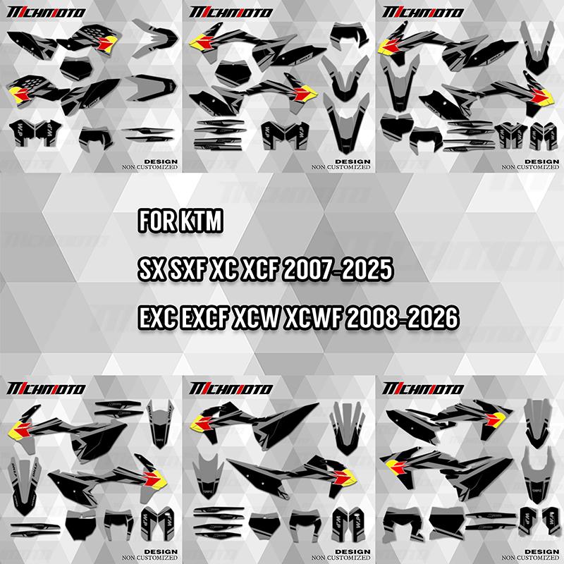 MCHMFG Для KTM SX SXF 2007-2025 EXC XCW 2008-2026 Командные Графические Наборы Наклеек для Мотоциклов