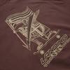 Vans Logo Print Hooded Long Sleeve Sweatshirt Unisex Sweatshirt Chocolate VN000KVHE95