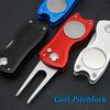 Training Stainless Steel Divot Repair Tool Pitch Groove Cleaner Putting Green Fork Golf Pitchfork