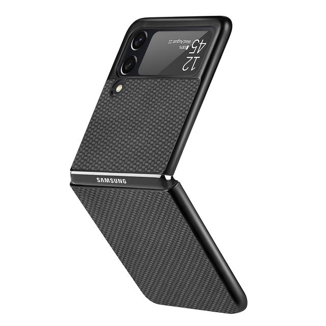 Роскошный тонкий чехол из углеродного волокна для Samsung Galaxy Z Flip 3 4 5g Flip3 Flip4, защитный чехол для телефона, чехол для Samsung Z Flip 4