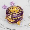 European Retro Luxury Princess Enamel Jewelry Box - Exquisite Metal Necklace Storage Box