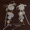 2025 Bridal Earrings: Mother-of-Pearl Bow Ribbon Dangle Clips