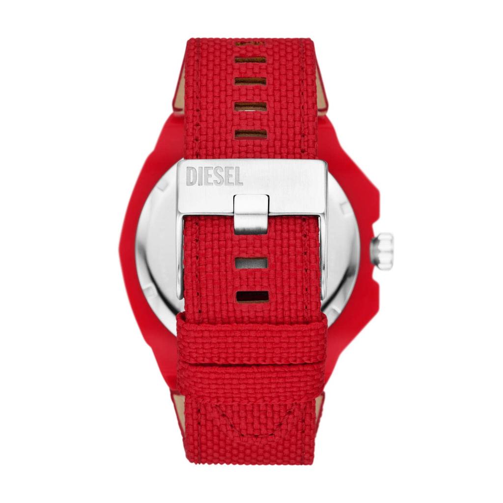 Diesel Framed Analog Black Dial Men's Watch, Red, Classic