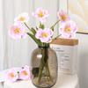 Yousheng Artificial Opening Tulip with Stem Realistic Fake Silk Flower Home Office Table Centerpiece Faux Flower Branch Floral Arrangement Decoration