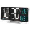 KOSUMOSU LED Alarm Clock Black 6.7 Inch