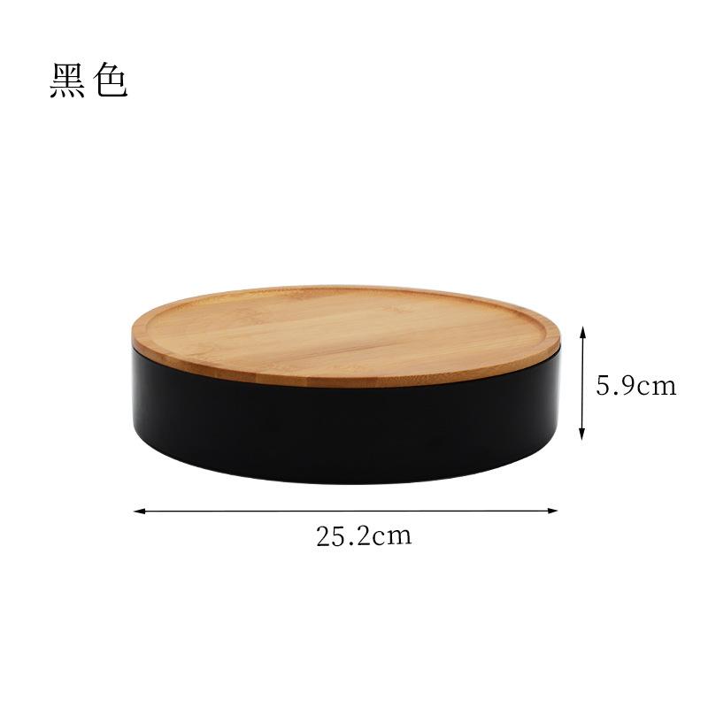 Современный и простой стиль, бамбуковая коробка для хранения конфет, фруктовая тарелка, коробка для хранения сухофруктов и семян дыни