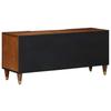 TV Cabinet with Door Honey Brown 105 x 33 x 46 cm Solid Mango Wood