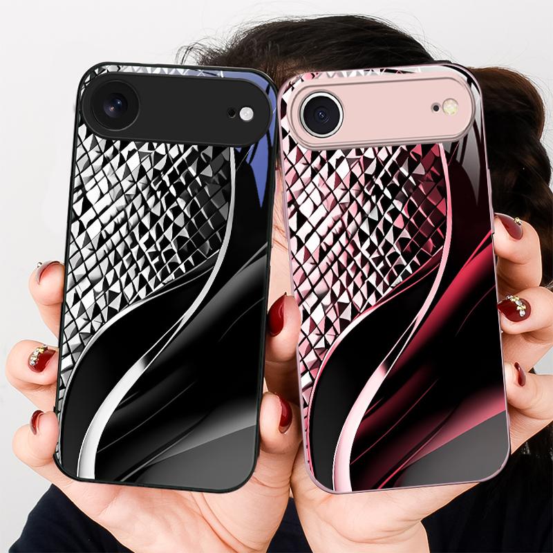 Абстрактное Геометрическое Искусство Для iPhone 17 Air 16 E 15 14 13 Plus 12 mini 17 Pro Max 11Pro XR Xs X 7 8 11 Закаленное Стекло Чехол для Телефона