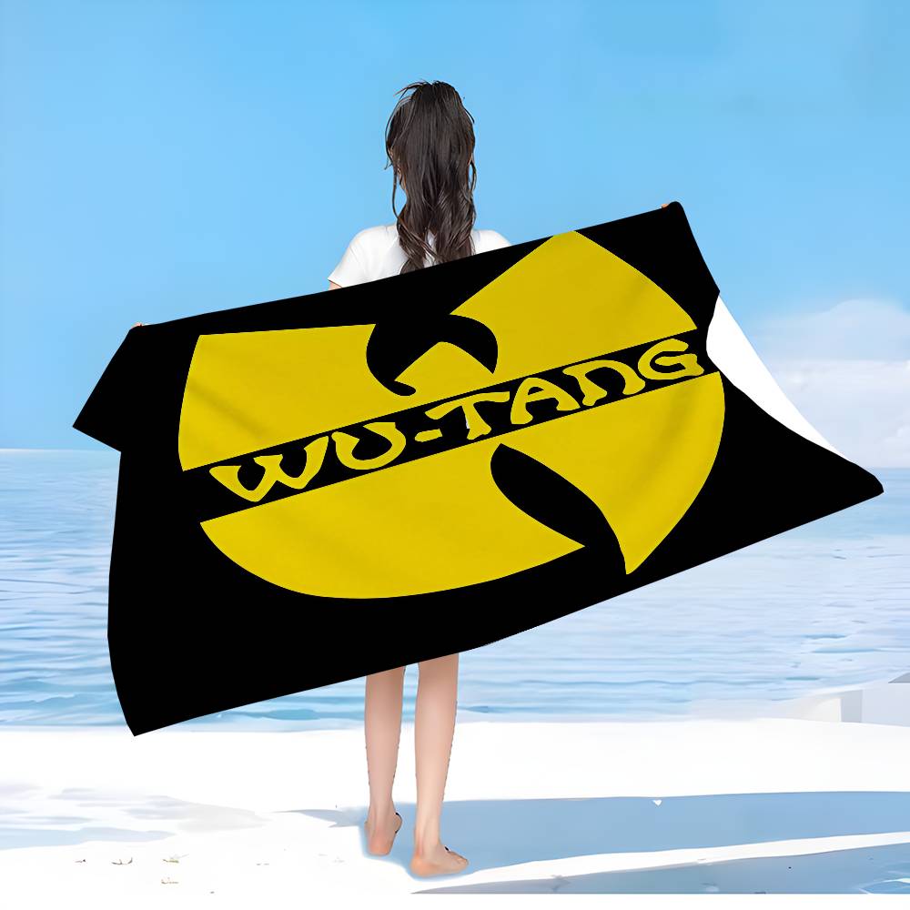 WU-TANG-CLAN Хип-хоп комбинация Микрофибра Пляжное полотенце Впитывающее Быстросохнущее Мягкое Йога Плавание Курорт Альпинизм Полотенце
