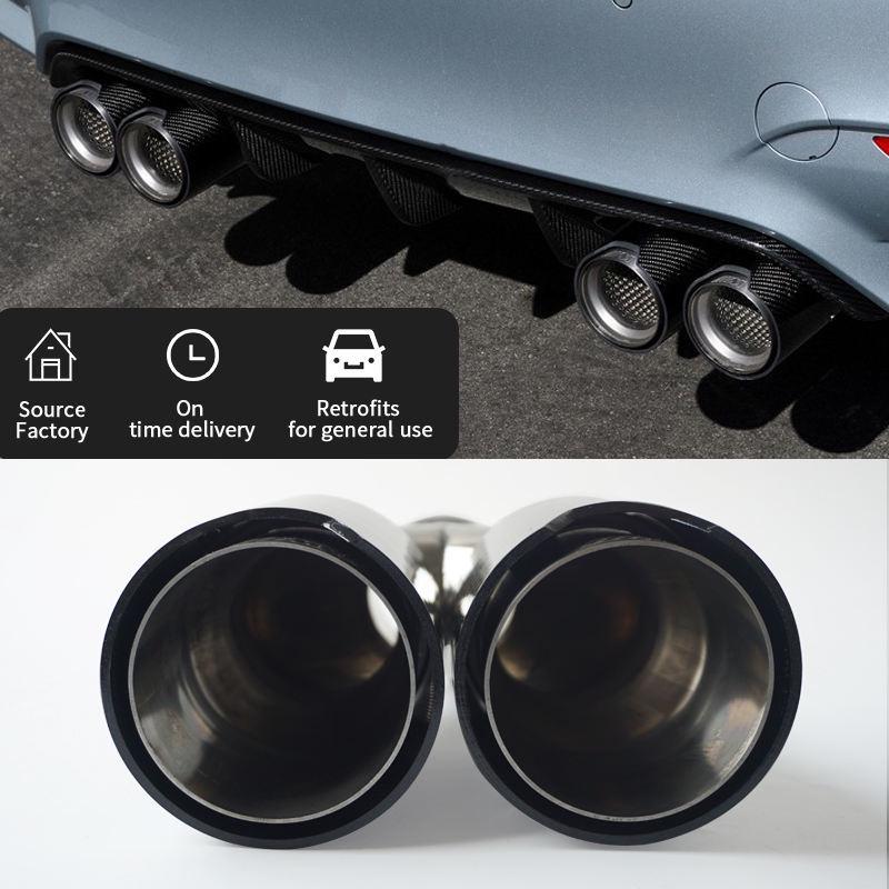 BMW Carbon Fiber Dual-Outlet High-Performance M-Logo Exhaust Tip