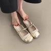 Baotou, Half Slippers, Women's Outer Wear, Gentle Temperament, Soft Flat Bottom, and Small Sandals.