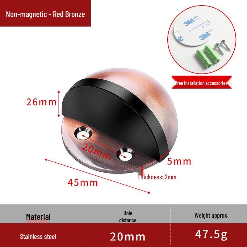 Резиновый дверной стопор без сверления, противоударный, для стеклянных дверей - Без отверстий, противовзломный, дизайн в виде черепахи