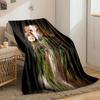 Elegant Dog with Flowers for all seasons blanket lunch break throw gift