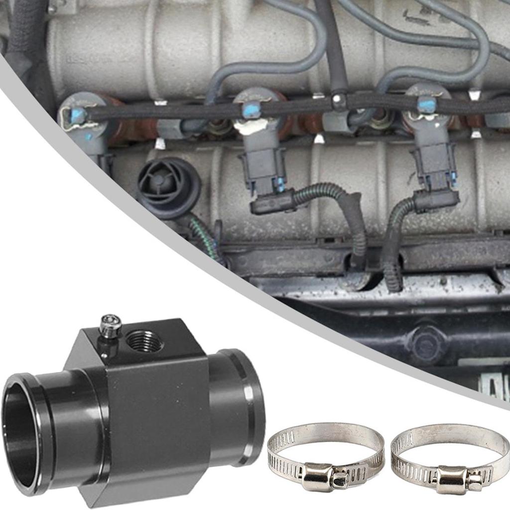 Joint Pipe Gauge, Aluminum Alloy Hose Adapter, Automotive Temperature Fitting Adapter Sensor Gauge