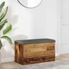VidaXL Storage Bench Old Wood 82x42x45 Cm Engineered Wood, Bench, Shoe Bench, Hallway Seat 857617