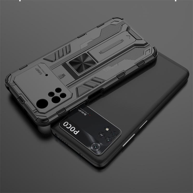 Для Xiaomi Poco M4 Pro 4G чехол магнитный автомобильный держатель подставка бронированный чехол для Poko Poxo Little M 4 Pro M4Pro 4Pro защитный чехол для камеры