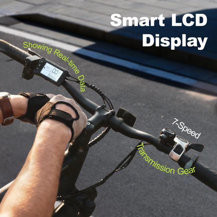 AVDLEU - Vélo Électrique 27.5" - Moteur 250W - Batterie 36V 12.8Ah - 60 à 120km (Mode ASSIST) - 7 vitesses SHIMANO