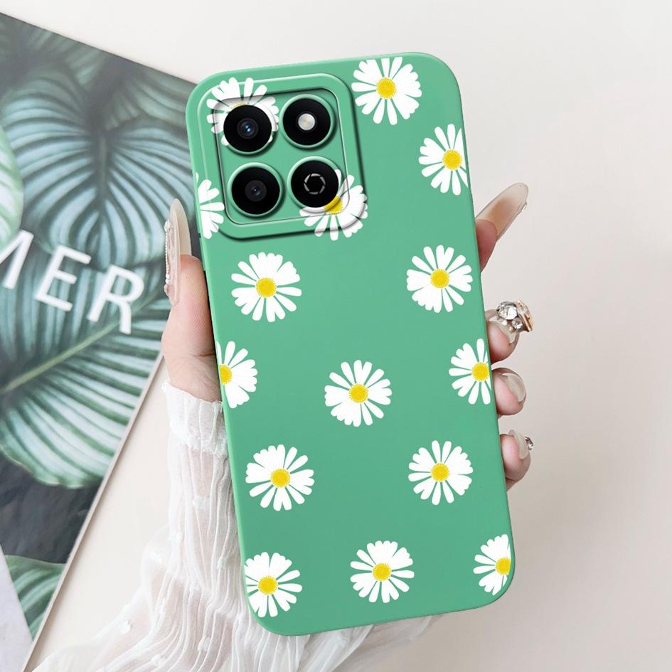 For Honor X7c 4G Case ALT-LX2 Shockproof Cover Sweet Girls Love Heart Soft Liquid Silicone Phone Cases For Honor 200 Smart Coque