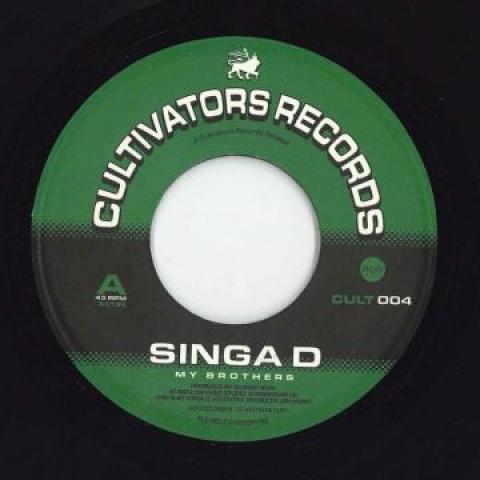 7-дюймовая пластинка SINGA D / MELLOW VIBES ALL STARS - My Brother / My Brothers Dub CULT004 Cultivators Rec 2018 Европа Регги, Ска и Даб
