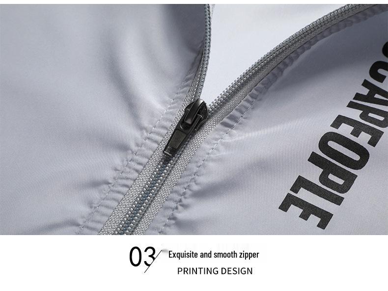 Мужская легкая куртка из ледяного шелка для защиты от солнца - Дышащая, модная, свободного кроя для активного отдыха и рыбалки