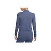 Nike Dri-Fit Swift Solid Stand Collar Half-Zopper-Dry Long Sleeve T Shirt Women Tops Phenomenal-Blue FB4439-491
