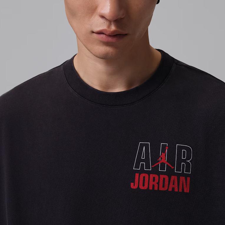 Jordan Спортивная мода Повседневная футболка с круглым вырезом и коротким рукавом Мужские топы IF3117010